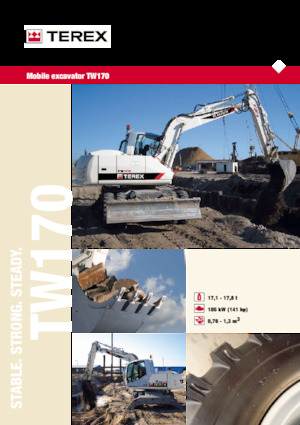 Kolová rypadla Terex TW170