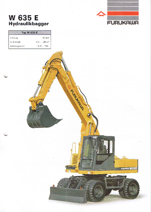 Kolová rypadla Furukawa W 635 E