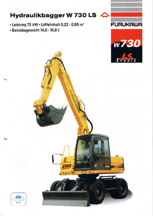 Kolová rypadla Furukawa W 730 LS-tronic