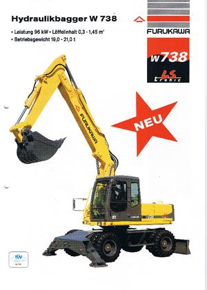 Kolová rypadla Furukawa W 738 LS-tronic