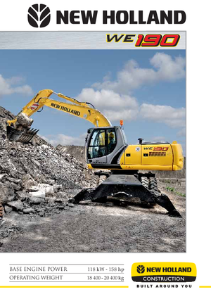 Kolová rypadla New Holland WE 190