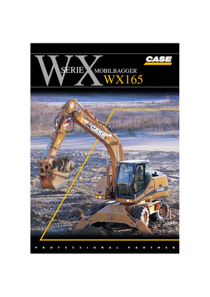 Kolová rypadla Case WX 165