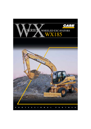 Kolová rypadla Case WX 185
