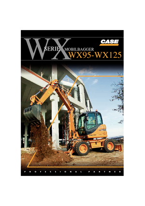 Kolová rypadla Case WX 125