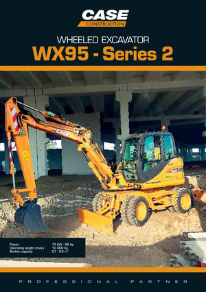 Kolová rypadla Case WX 95 S-2