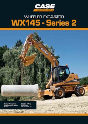 Kolová rypadla Case WX145 S-3