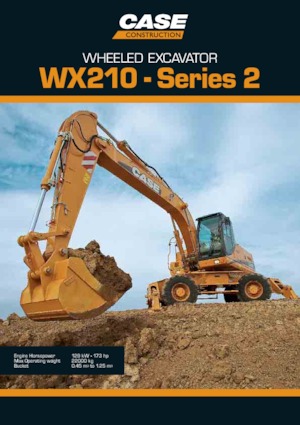 Kolová rypadla Case WX210 S-2