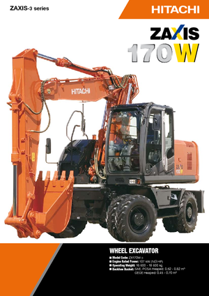 Kolová rypadla Hitachi ZX 170 W-3
