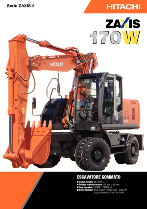 Kolová rypadla Hitachi ZX 170 W-3
