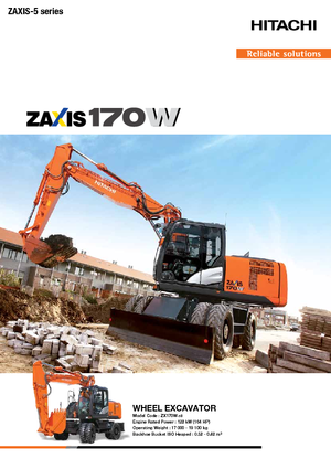 Kolová rypadla Hitachi ZX170W-5