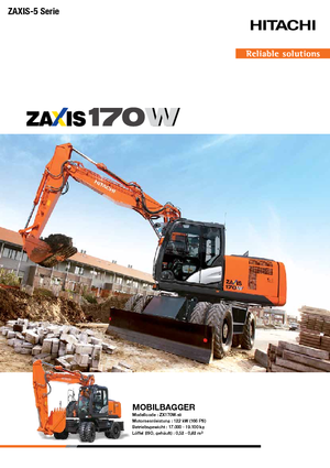 Kolová rypadla Hitachi ZX170W-5