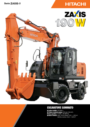 Kolová rypadla Hitachi ZX 190 W 3