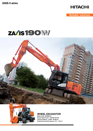 Kolová rypadla Hitachi ZX190W-5