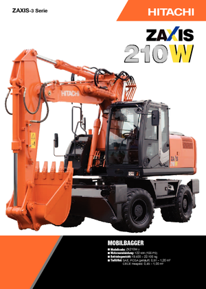 Pásová rypadla Hitachi ZX 210 W 3