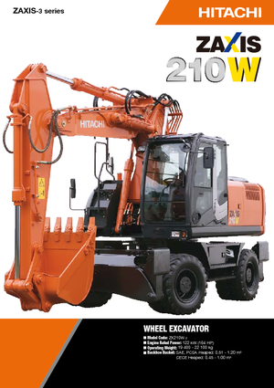 Pásová rypadla Hitachi ZX 210 W 3