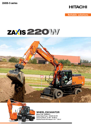 Pásová rypadla Hitachi ZX220W-5B