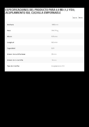 Lžíce pro kolové nakladače Caterpillar 0,9 m3