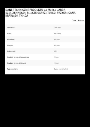 Lžíce pro kolové nakladače Caterpillar 0,9 m3