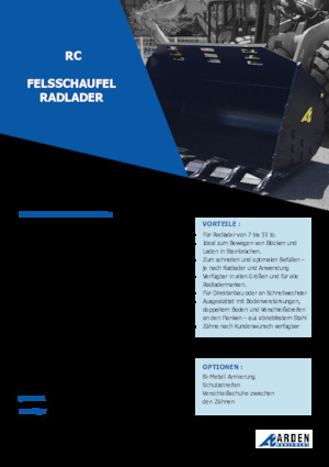 Lžíce pro kolové nakladače Arden L51RC