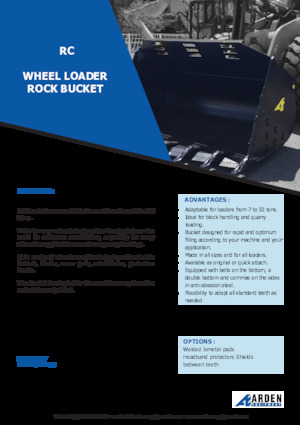 Lžíce pro kolové nakladače Arden L51RC