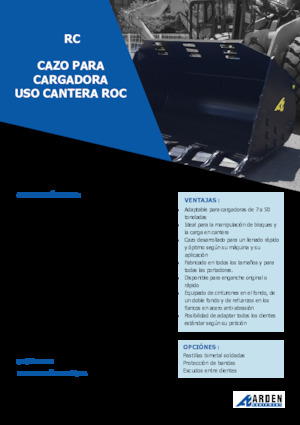 Lžíce pro kolové nakladače Arden L51RC