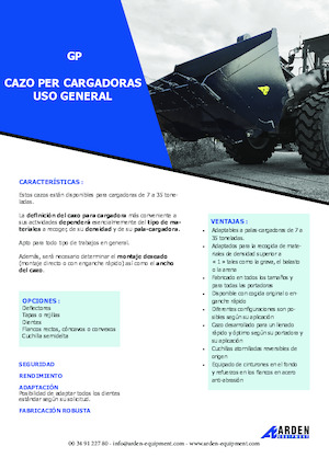 Lžíce pro kolové nakladače Arden L40GP