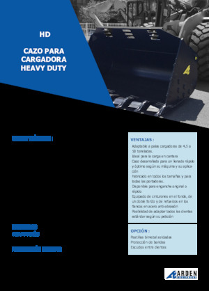 Lžíce pro kolové nakladače Arden L71HD