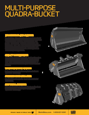 Lžíce pro kolové nakladače Werk-Brau QB821L