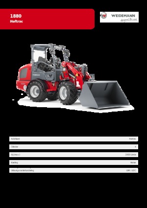 Kolové nakladače Weidemann 1880