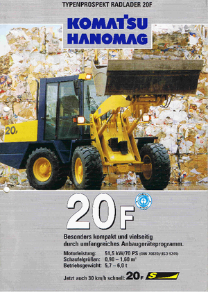 Kolové nakladače Hanomag 20 F