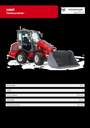 Kolové nakladače Weidemann 2080 T