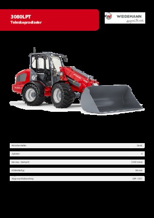 Kolové nakladače Weidemann 3080 LP T 