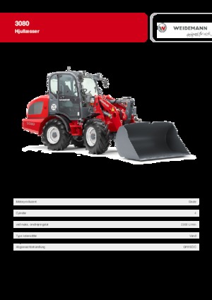 Kolové nakladače Weidemann 3080