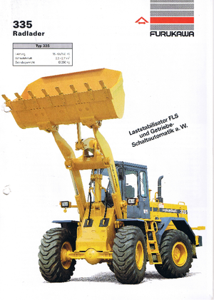 Kolové nakladače Furukawa 335