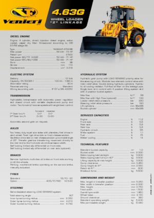 Kolové nakladače Venieri 4.63 G