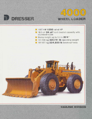 Kolové nakladače Dresser 4000