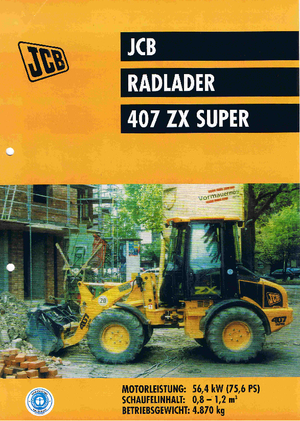 Kolové nakladače JCB 407 ZX Super