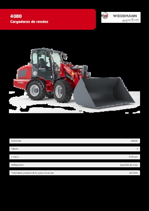 Kolové nakladače Weidemann 4080