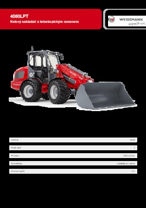 Kolové nakladače Weidemann 4080 LP T 