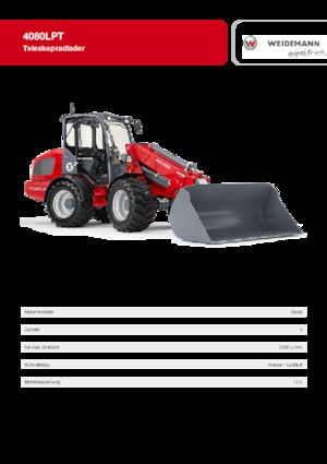 Kolové nakladače Weidemann 4080 LP T 