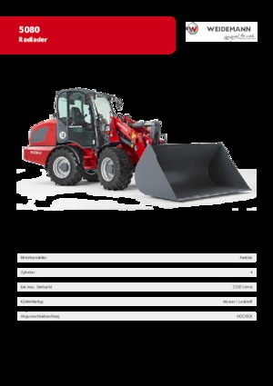 Kolové nakladače Weidemann 5080