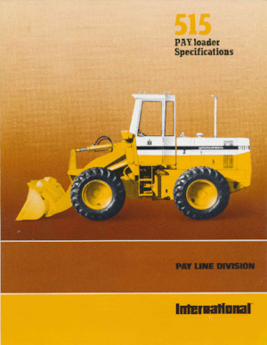 Kolové nakladače International Harvester 515