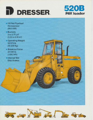 Kolové nakladače Dresser 520 B