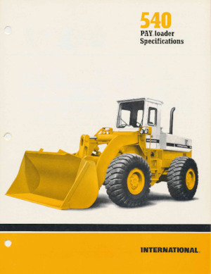 Kolové nakladače International Harvester 540