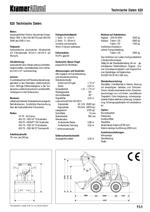 Kolové nakladače Kramer 620