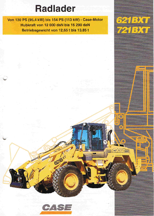 Kolové nakladače Case 721 B XT