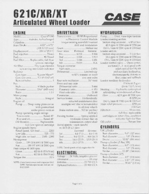 Kolové nakladače Case 621 C