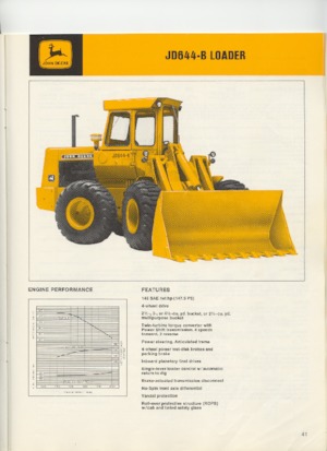 Kolové nakladače John Deere Construction 644-B
