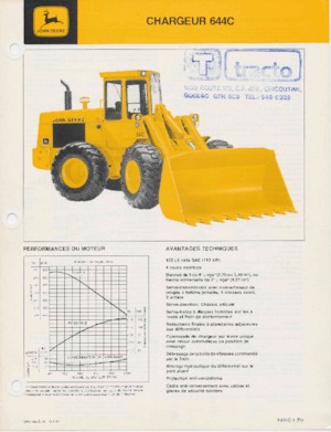 Kolové nakladače John Deere Construction 644 C