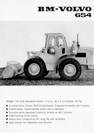 Kolové nakladače Volvo 654